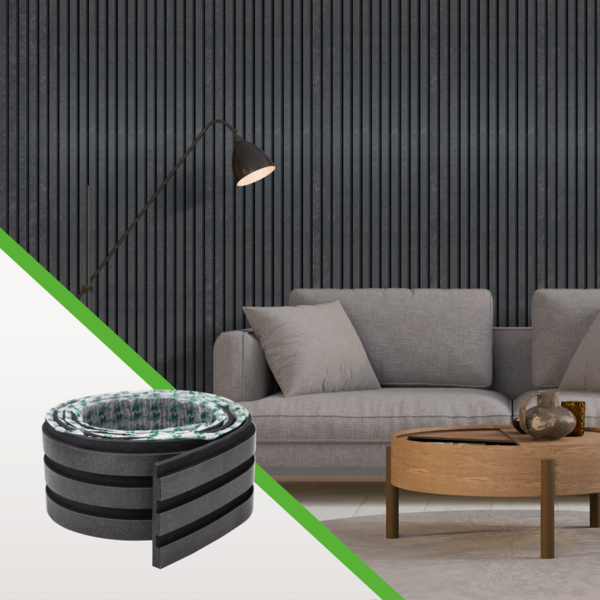 Painel Ripado Laminado De Eva Autocolante | Linha Urban Meu R